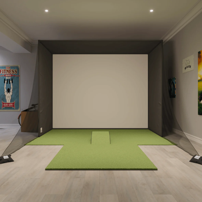 SwingBay Enclosure Golf Simulator Package front view.