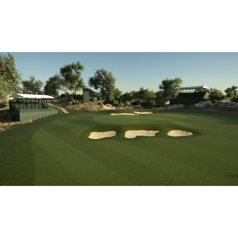 The Golf Club 2019 Simulator Software golf course approach view.