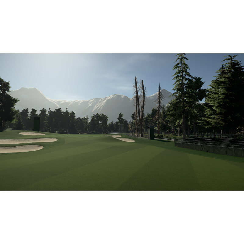The Golf Club 2019 Simulator Software with golf course fairway.