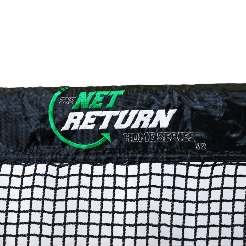 The Net Return embroidery on net frame covering.