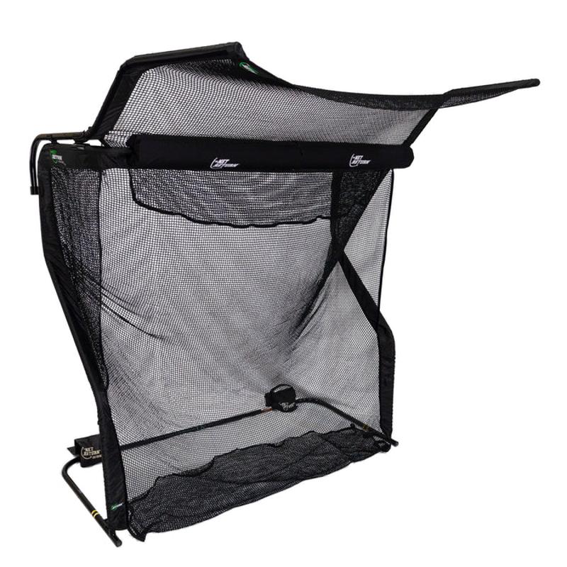 The Net Return No Fly Zone V2 angled front view net frame.
