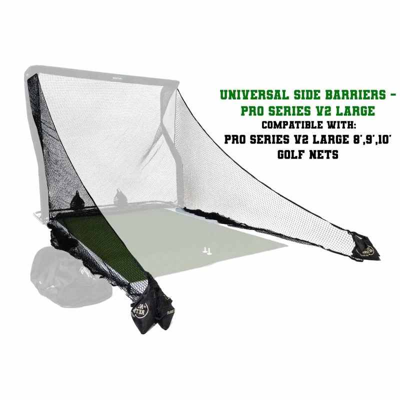 The Net Return Universal Side Barriers Pro Series V2 Large 8, 9, and 10 foot.