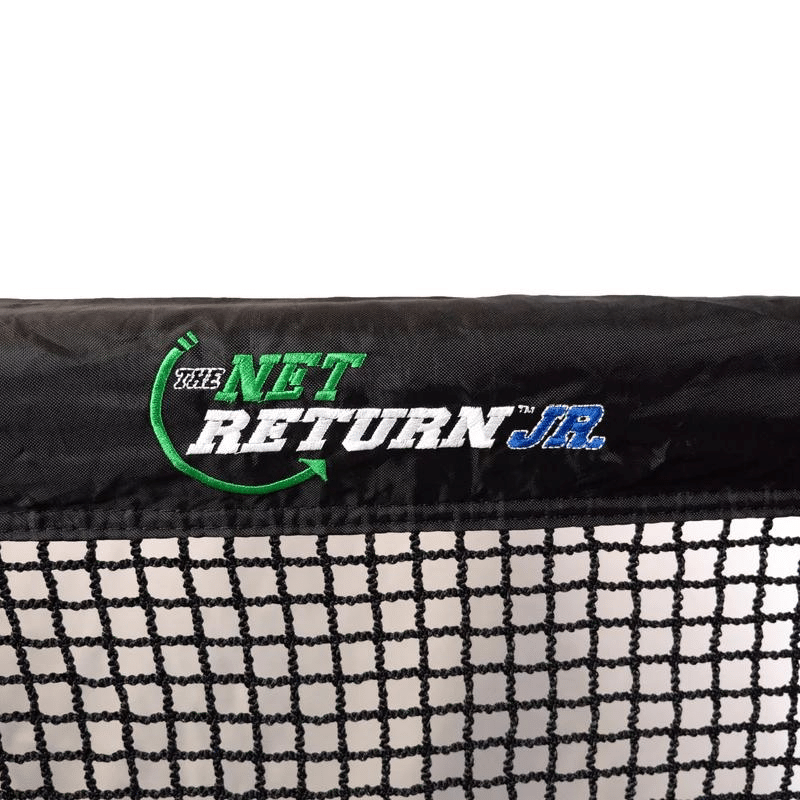 The Net Return Junior Pro Series embroidery on net frame covering.