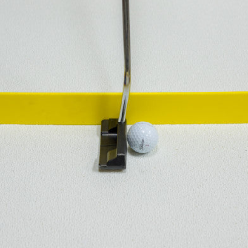 The Putting Arc T3 caddie view with putter and golf ball.