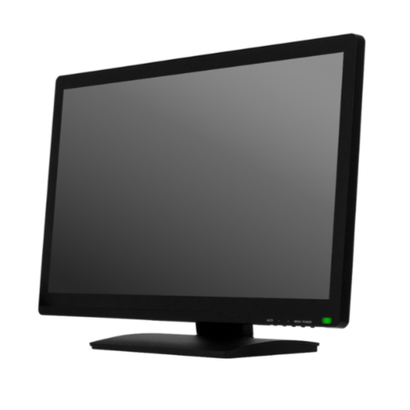 Touch Screen Guru 24" FHD 24/7 Touch Screen Monitor angled left view.