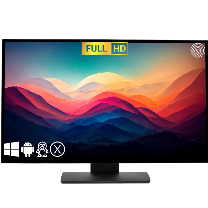 Touch Screen Guru 27" FHD 24/7 Touch Screen Monitor front view.