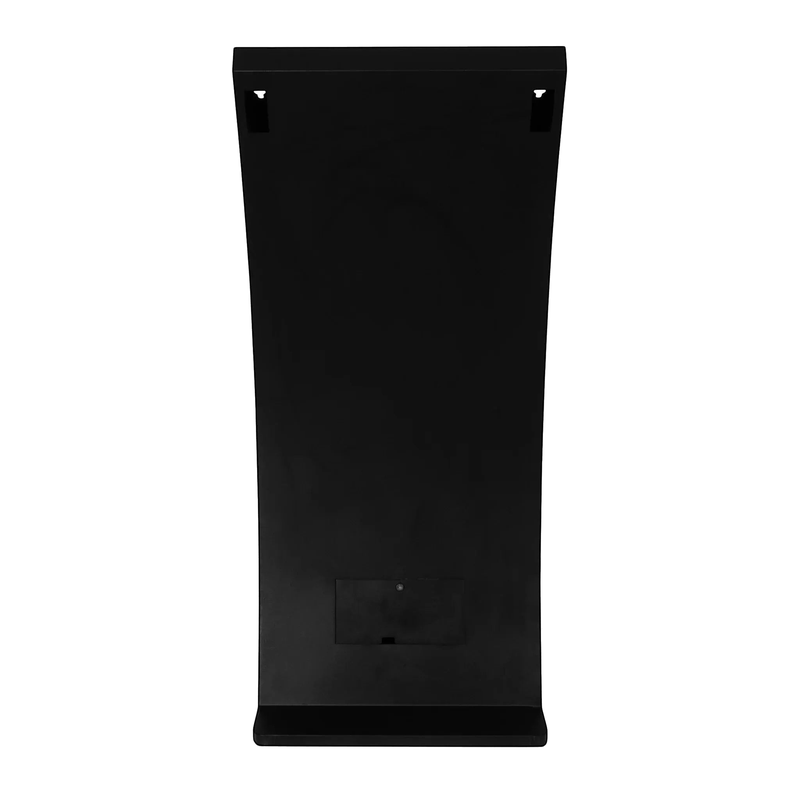 Touch Screen Guru Floor Standing Digital Signage Kiosk Stand rear view without monitor showing lockable door.