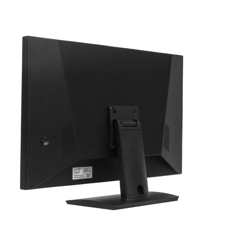 Touch Screen Guru Ultra Series 27" 4K Touch Screen Monitor angled left back view.