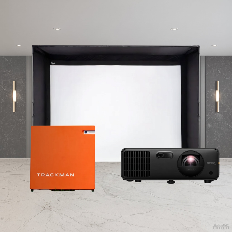 Trackman 4 DIY Golf Simulator Enclosure Projector Package.