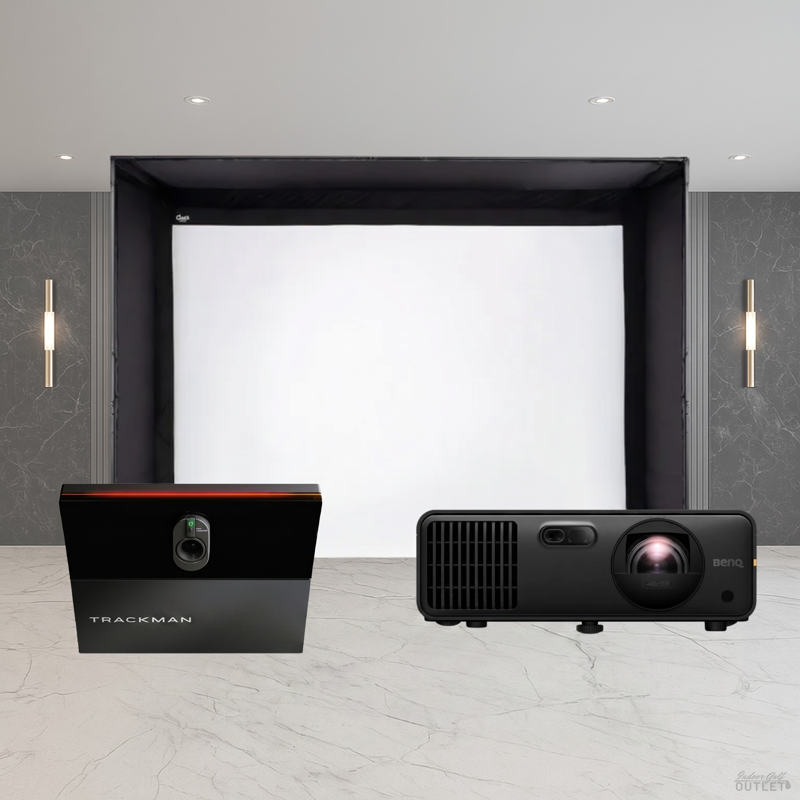 Trackman iO Carl's Place DIY Golf Simulator Enclosure Projector Package.
