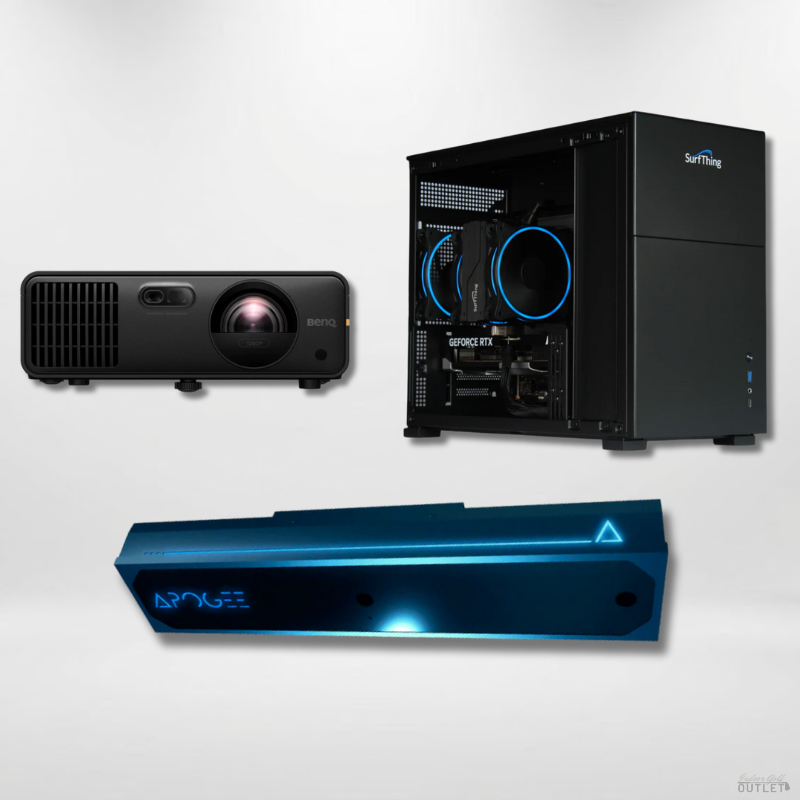 TruGolf APOGEE Launch Monitor Projector Golf Simulator Computer Package.