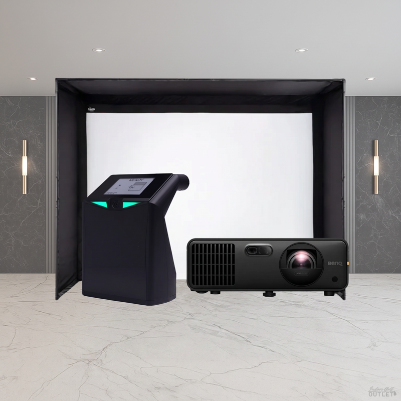 TruGolf LaunchBox Carl's Place DIY Golf Simulator Enclosure Projector Package.