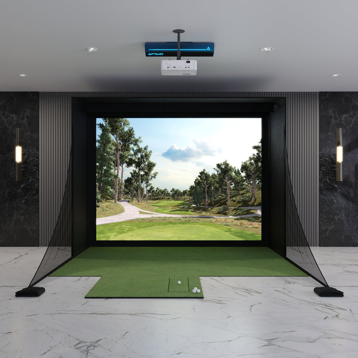 TruGolf APOGEE DIY12 Golf Simulator Package.