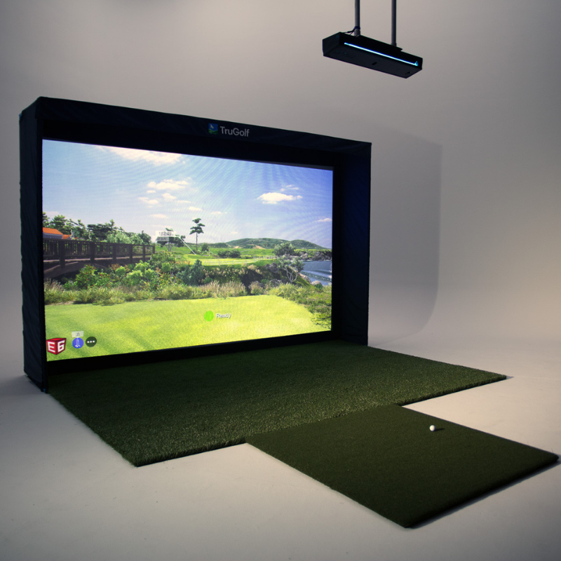 TruGolf MAX Golf Simulator side view.