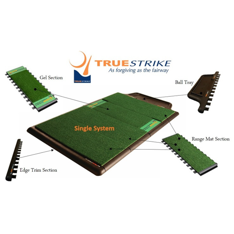 TrueStrike Golf Mat components.