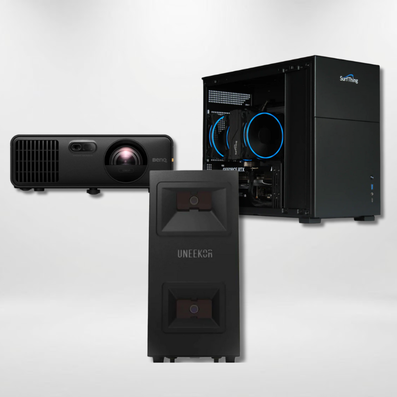 Uneekor EYE MINI LITE Launch Monitor Projector Golf Simulator Computer Package.