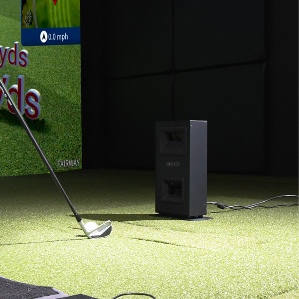 Indoor golf simulator room setup from Indoor Golf Outlet