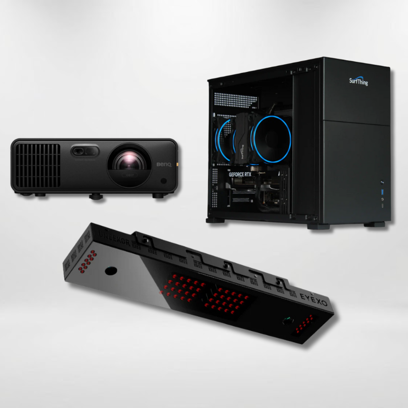 Uneekor EYE XO Launch Monitor Projector Golf Simulator Computer Package.