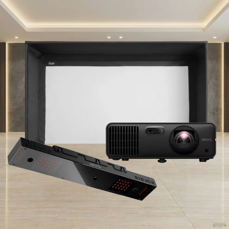 Uneekor EYE XO2 Launch Monitor Carl's Place Pro Golf Simulator Package.