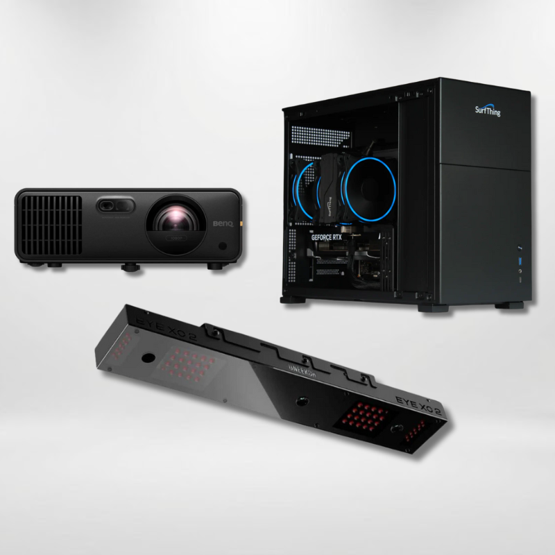 Uneekor EYE XO2 Launch Monitor Projector Golf Simulator Computer Package.