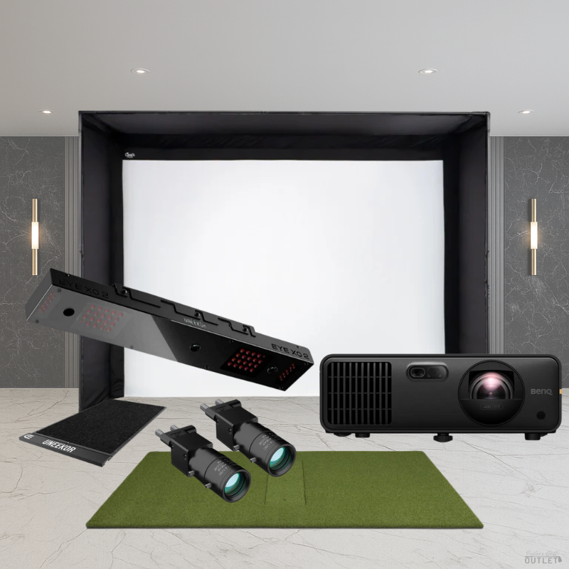 Uneekor EYE XO2 Performance Bundle DIY Golf Simulator Package.