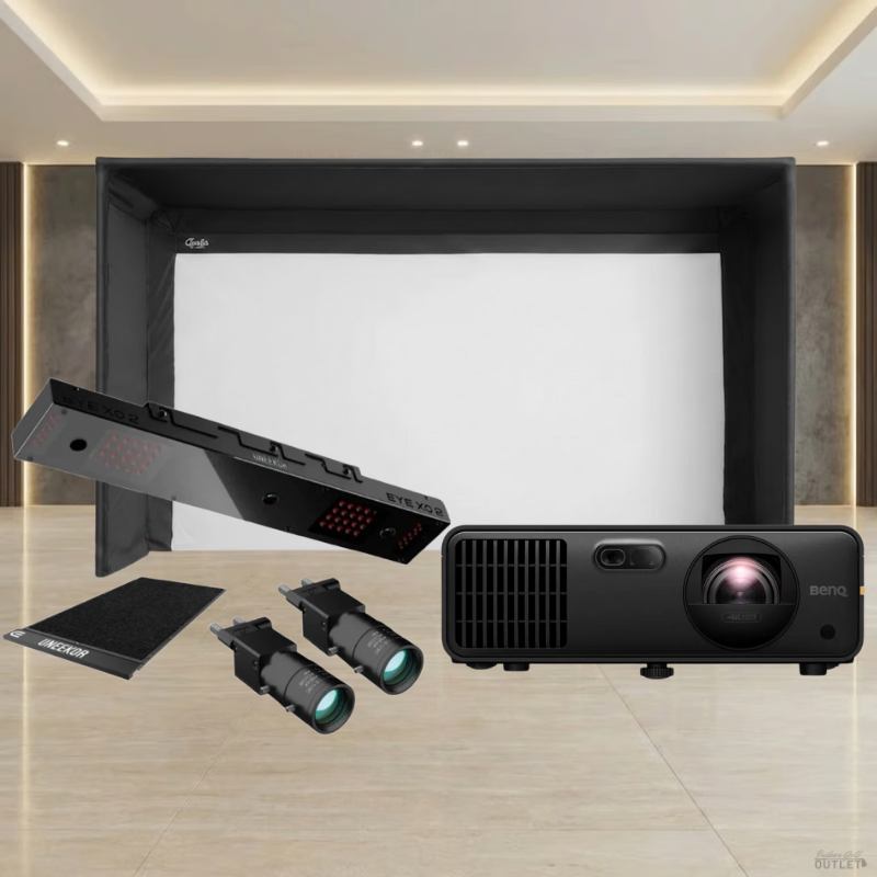 Uneekor EYE XO2 Performance Bundle Launch Monitor Carl's Place Pro Golf Simulator Package.