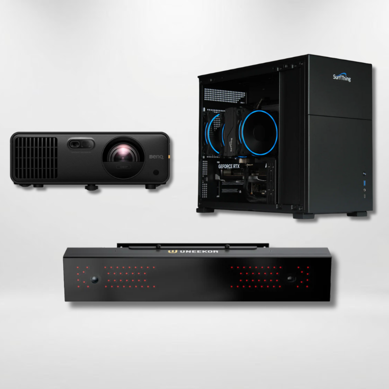 Uneekor EYE XR Launch Monitor Projector Golf Simulator Computer Package.