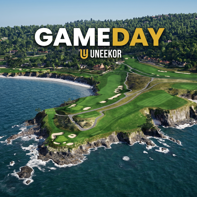 Uneekor GameDay Software coastal championship golf course.