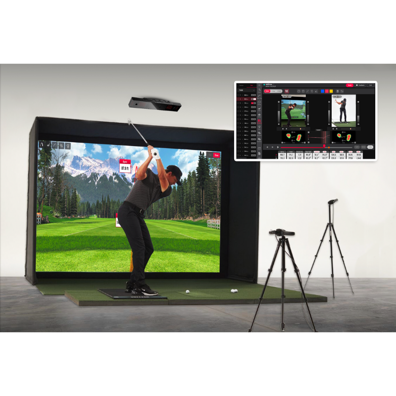 Uneekor Performance Optix with golf simulator.