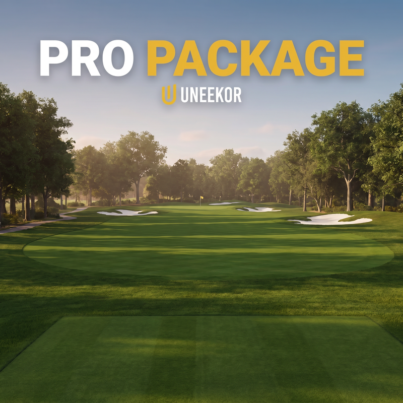 Uneekor Pro Package parkland championship golf course.