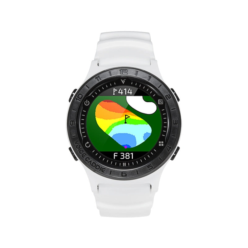 Voice Caddie A2 Hybrid Golf GPS Watch front view.