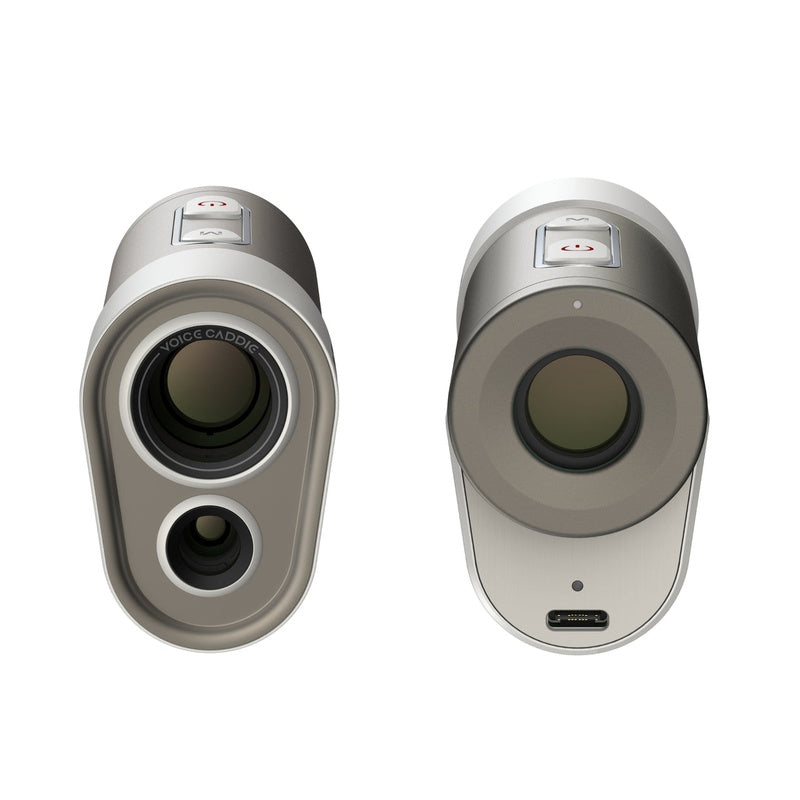 Voice Caddie Laser FIT Rangefinder front and back.