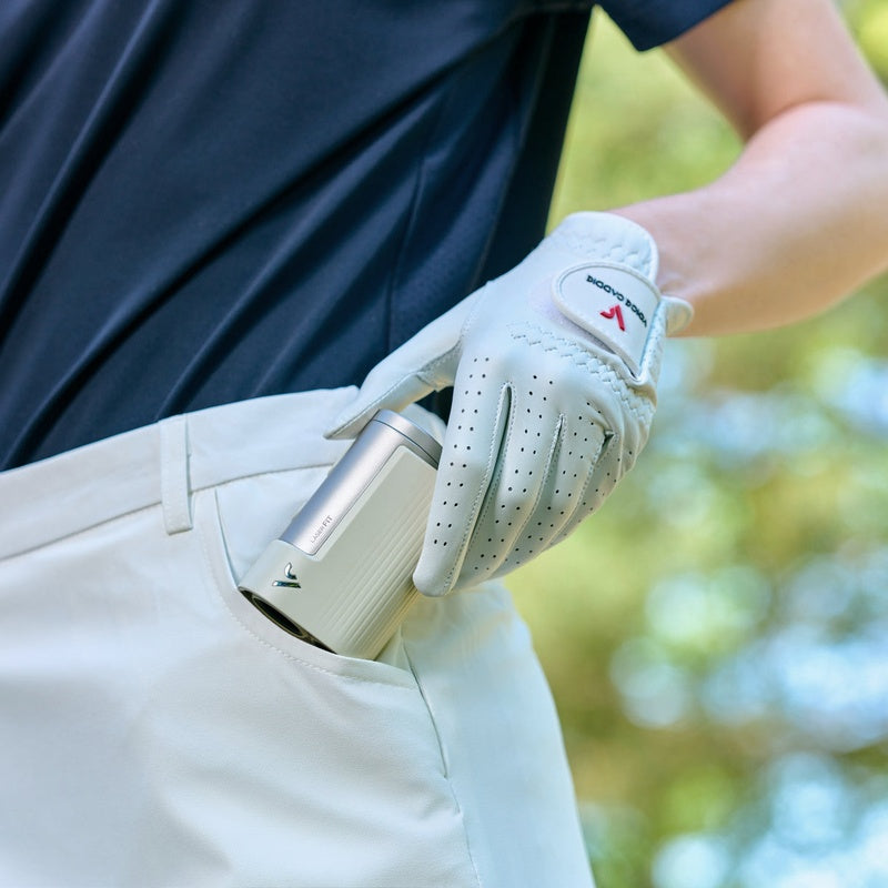 Voice Caddie Laser FIT Rangefinder lifestyle view.