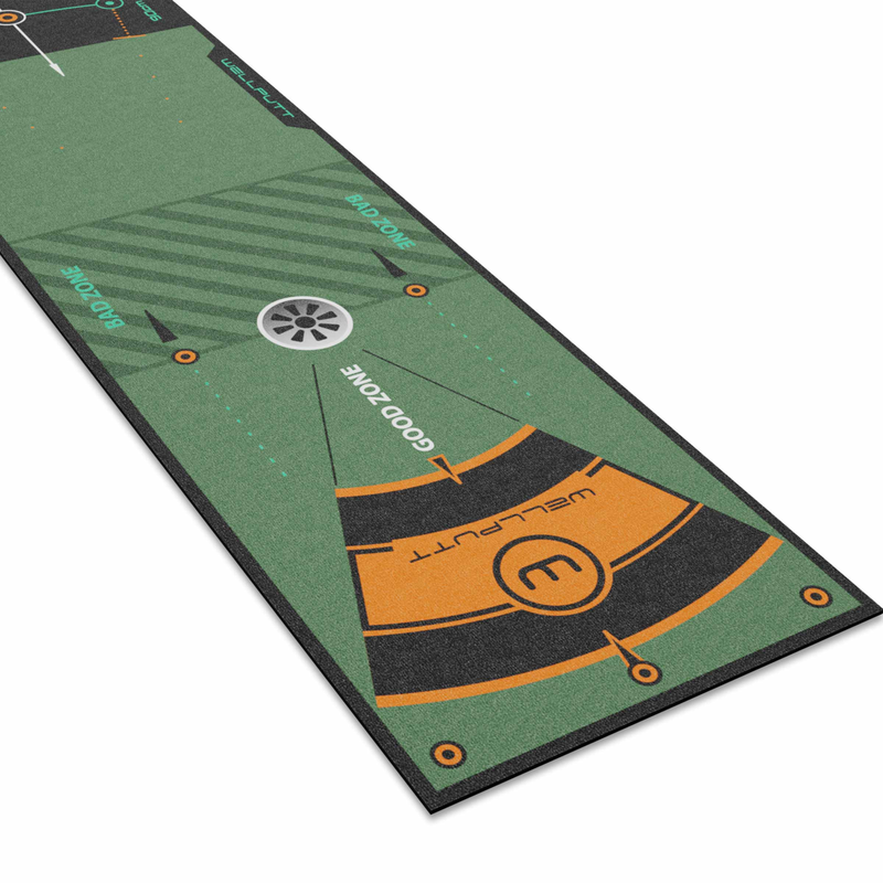 10ft Performance putting mat at an angle.
