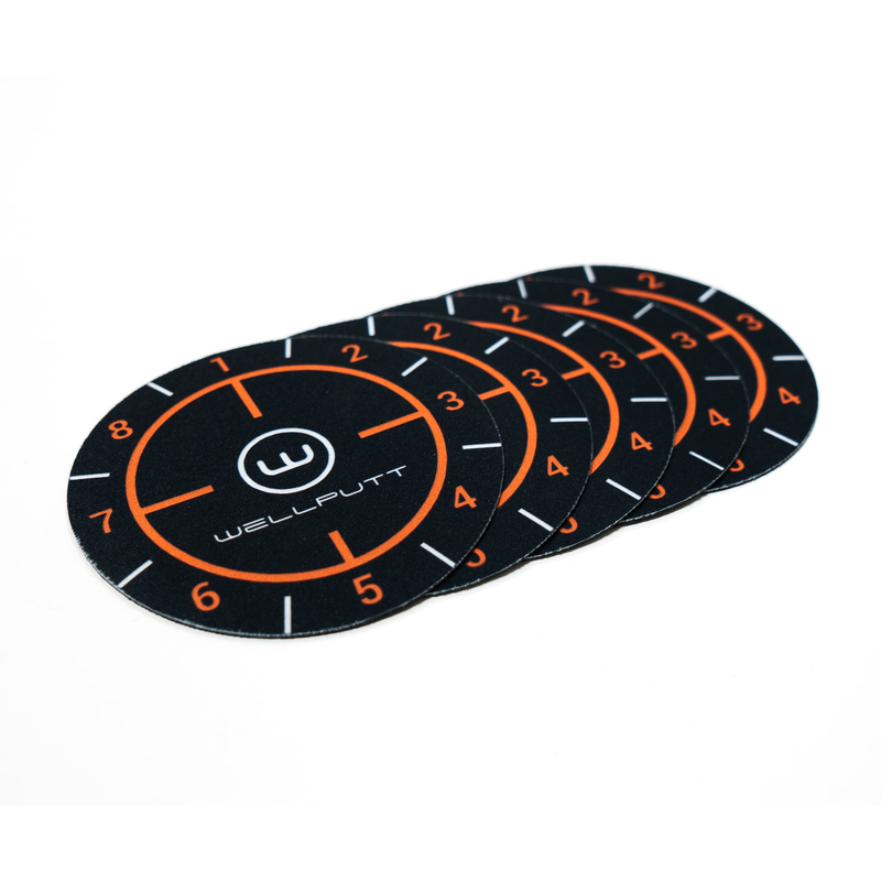Stack of five Ghost Hole target discs.