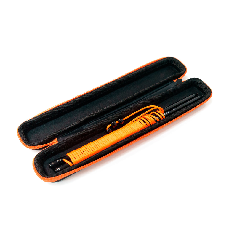 String line stored in its carry case.