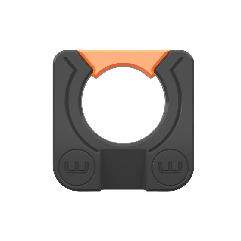 Wellhole putting hole simulator with orange lip.
