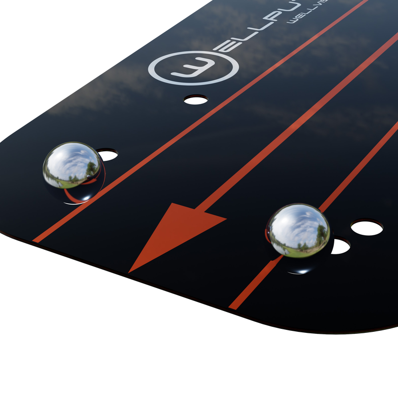 Closeup of the Wellvision Plus eye position spheres.