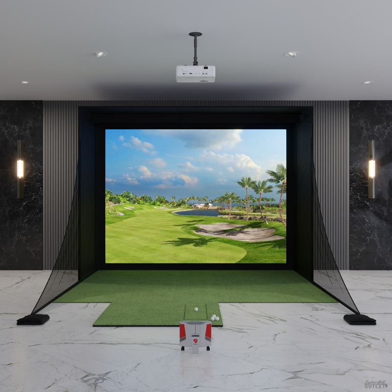 FlightScope X3 DIY Golf Simulator Package 9' x 12'.