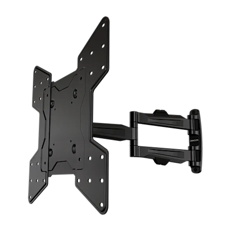 Surfthing Articulating Mount for 13" to 55" Flat Panel Screens angled view.