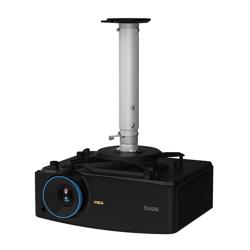 BenQ CM00G3 Universal Projector Ceiling Mount with a BenQ projector attached to its four-arm bracket.