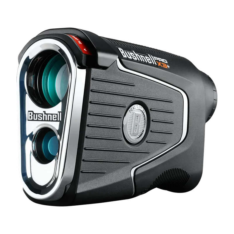Bushnell Pro X3 Plus LINK hero shot black silver design.