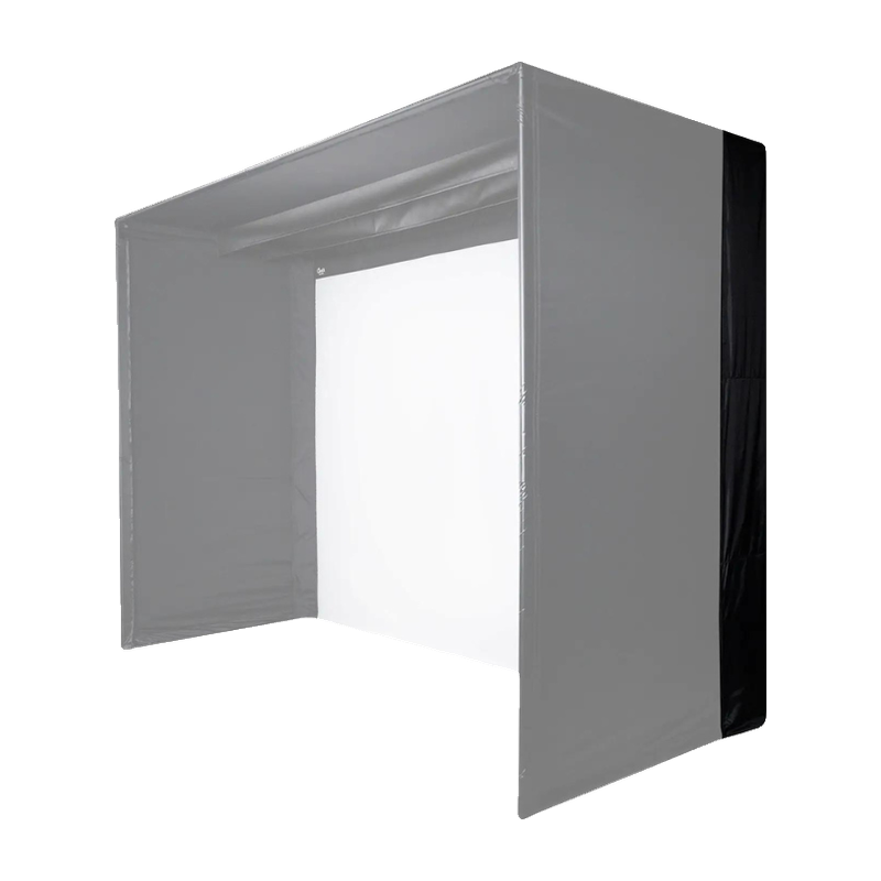 Carl's Place Back Cover Kit highlighted on a C-Series Golf Simulator Enclosure Kit.