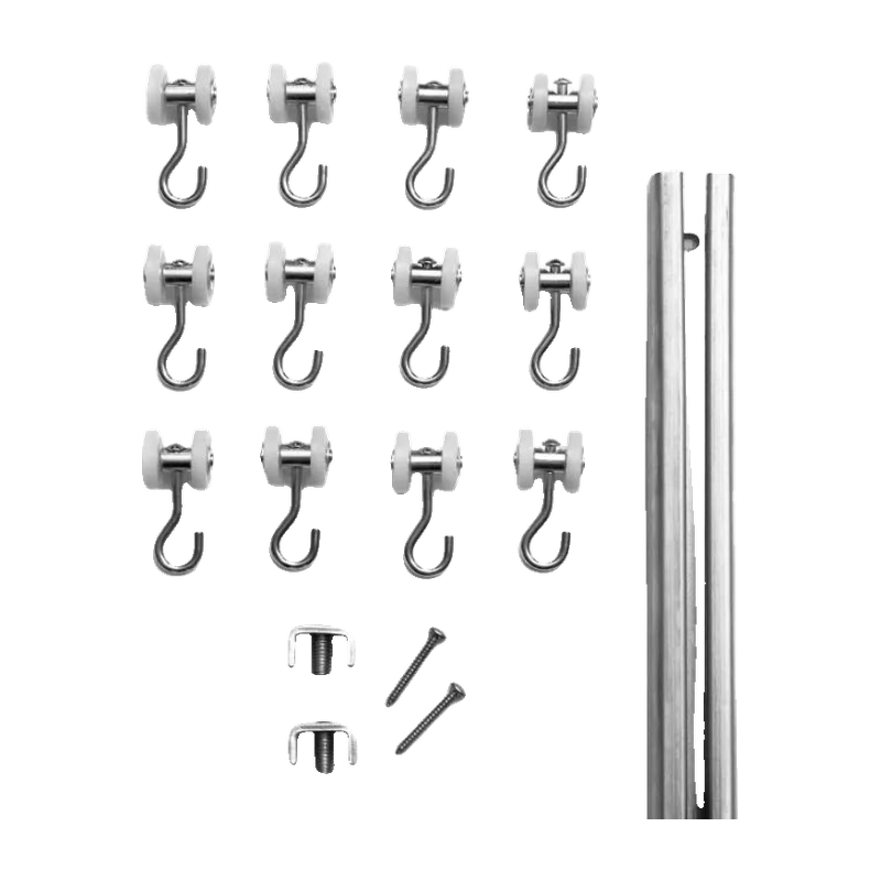 Carl's Place Hardware Kit to Ceiling Mount Curtain