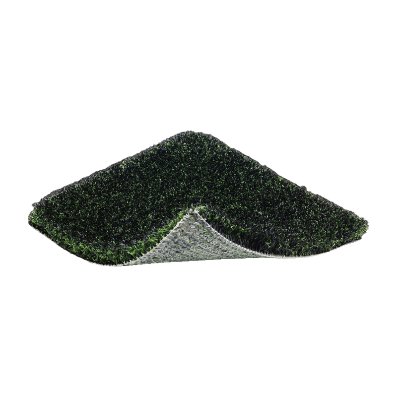 EZTee Camo Golf Hitting Mat and Tee Line Turf close up of turf sample showing texture and white background.