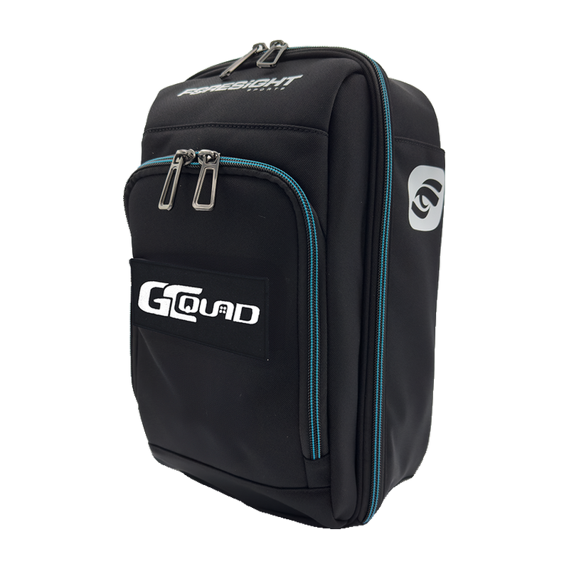 Foresight Sports GCQuad Sling Bag front angled view.