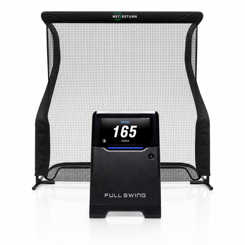 Full Swing KIT launch monitor with Net Return golf net golf simulator package