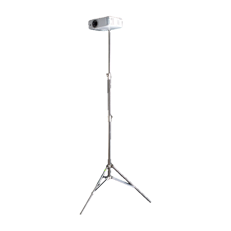 HomeCourse Projector Stand with projector.