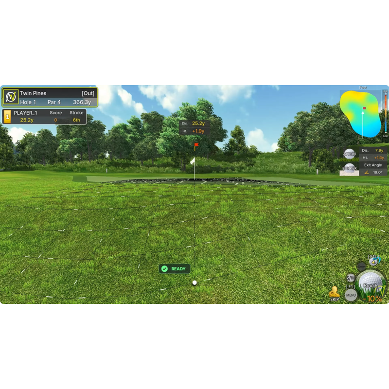 NVISAGE MURLIE-X course play software interface.