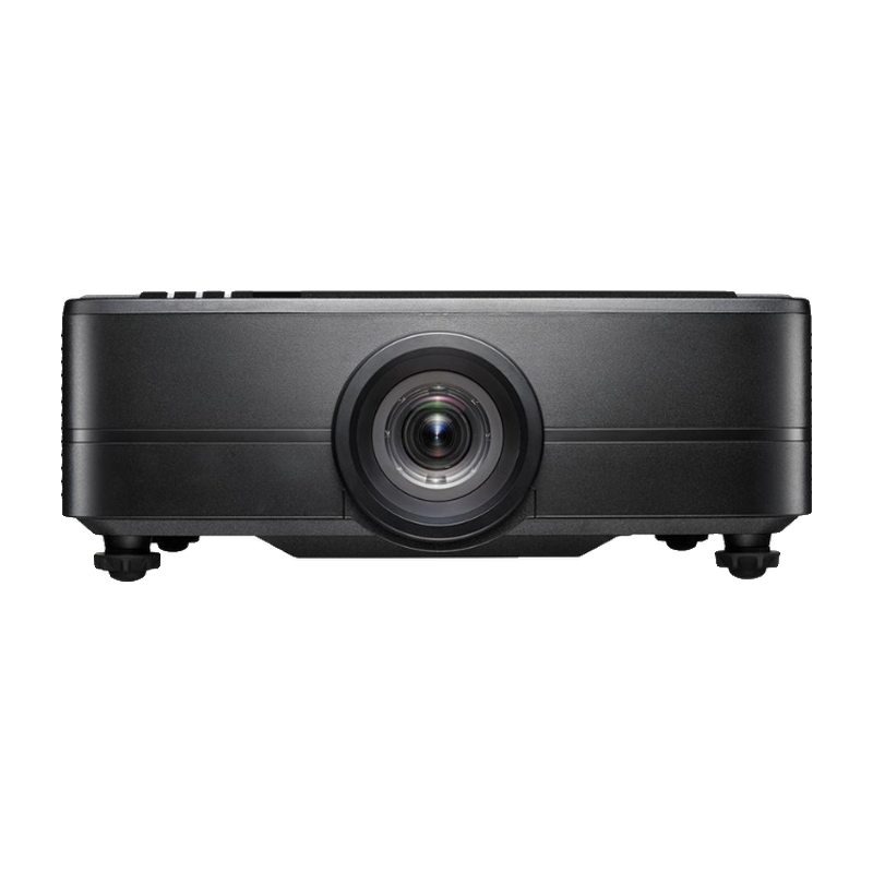 Optoma ZU820TST 8200 Lumens WUXGA Short Throw Golf Simulator Projector front view.